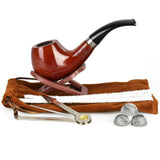 Pulsar Shire Pipes Bent Apple Cherry Wood Tobacco Pipe