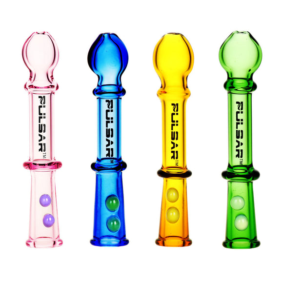 Pulsar Glass Blunt/Joint Holder w/ Marbles- 3.5