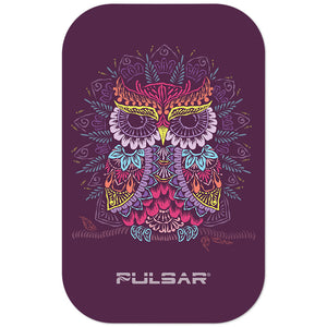 Pulsar Magnetic Rolling Tray Lid - 11"x7" / Owl Mandala