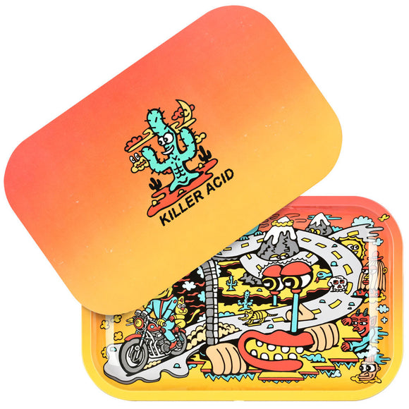 Pulsar Metal Rolling Tray W/ Lid - Road Trip / 11