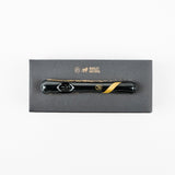 Smoked Glass Steamroller with Gold Stripe Decal