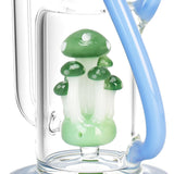 Pulsar Shroom Recycler Water Pipe - 12"/14mm F/Colors Vary