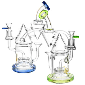 Pulsar Dual Cone Gravity Recycler Water Pipe -10"/14mmF/Clrs Vary