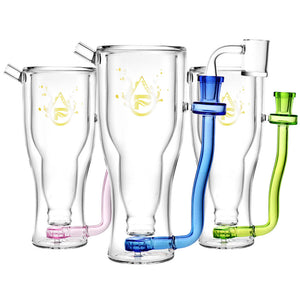 Pulsar Drinkable Beer Mug Dab Rig - 7.75"/14mm F/Clrs Vry