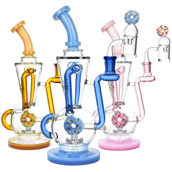 Pulsar Delectable Donut Recycler Dab Rig Kit - 10.75