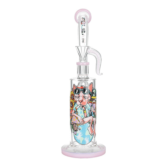 Pulsar Chill Cat Artist Series Rig-Style Water Pipe - 10.5