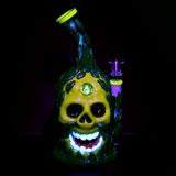 Pulsar Skull Pineapple Water Pipe - 10"/14mm F