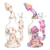 Pulsar Shroom Celebration Water Pipe | 8" | 14mm F