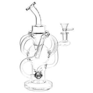 Pulsar Multi-Arm Recycler Water Pipe - 10" / 14mm F / Clear