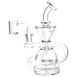 Pulsar Kicked Back Recycler Rig - 7.5" / 14mm F / Clear