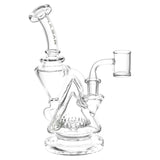 Pulsar Pyramid Baller Recycler Rig - 8" / 14mm F / Clear