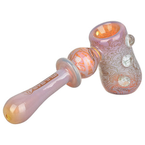 Pulsar Inside Print Glass Hammer Bubbler | Melting Shrooms | 5.25"