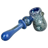 Pulsar Inside Print Glass Hammer Bubbler | Melting Shrooms | 5.25"