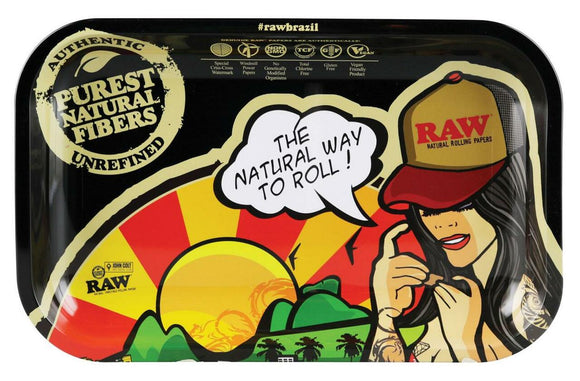 RAW Rolling Tray Special Edition - Brazil Girl - Small 11