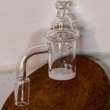 Quartz/Ceramic Banger Kit - Complete with Spinning Carb Cap and Terp Pearls - 14mm