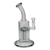 8.7" 5mm Glass Water Pipe w/ Funnel Bowl and 6 Arm Tree Perc