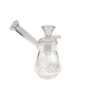 4.9" Clear Bubbler w/ 14mm Glass Funnel Bowl - Clear